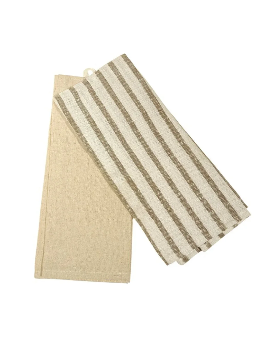 Bon Appetit Embroidered Kitchen Dish Hand Towels Set of 2 Cotton Linen